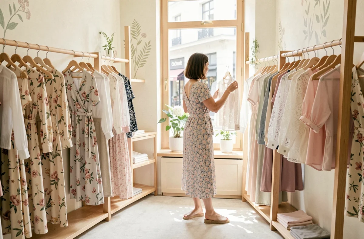 Boutique Cacharel, prêt-à-porter femme aux imprimés floraux à Grenoble