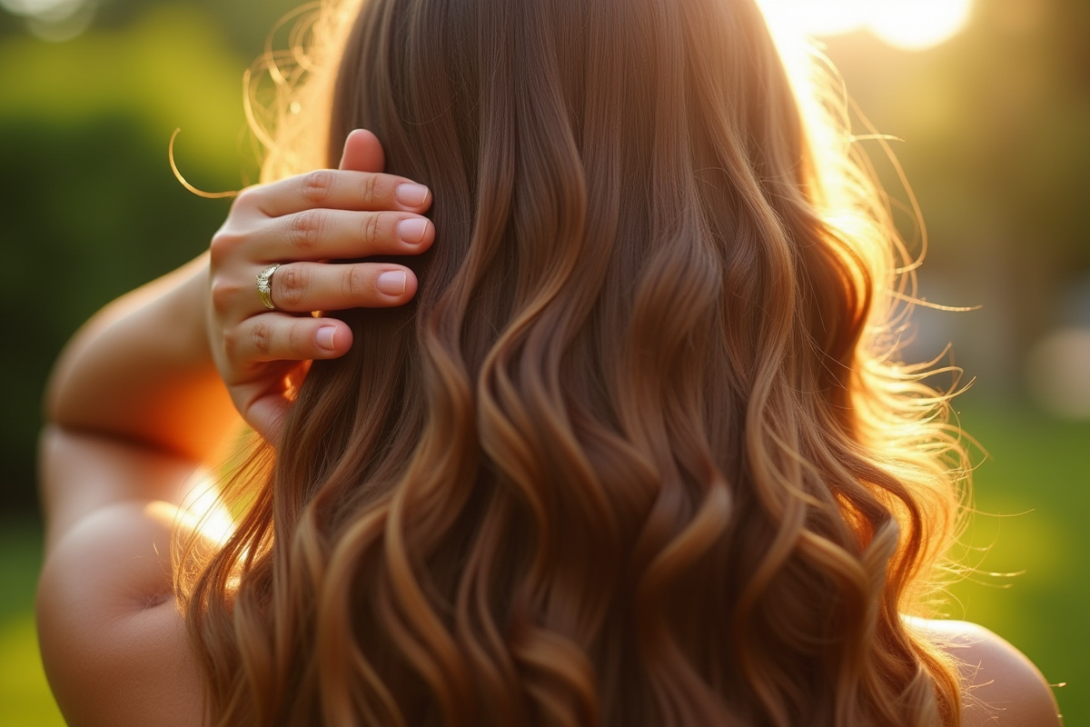 cheveux brillants