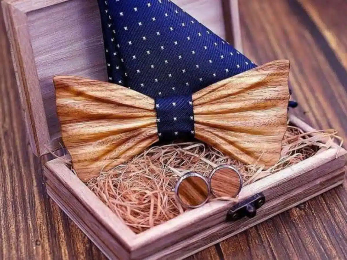 noeud papillon en bois